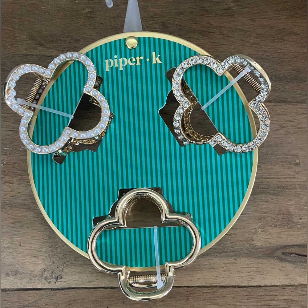 Piper K Gold Hair Clips